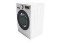 White washing machine for washing in the house 3d render on whit Royalty Free Stock Photo