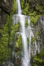 White Water Falling Over Mossy Rocks at Bash Bish Falls Royalty Free Stock Photo