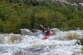 White water kayaking in Du Toits Kloof, South Africa Royalty Free Stock Photo