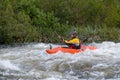 White water kayaking in Du Toits Kloof, South Africa Royalty Free Stock Photo