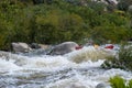 White water kayaking in Du Toits Kloof, South Africa Royalty Free Stock Photo