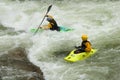 White water kayaking Royalty Free Stock Photo