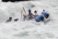 White water rafting on the rapids of river Yosino