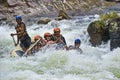 White water rafting in Sri Lanka Royalty Free Stock Photo