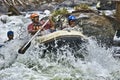 White water rafting in Sri Lanka Royalty Free Stock Photo