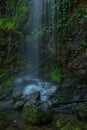 White water spray rocks under Royalty Free Stock Photo