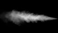 White Water Vapour on Black Background Royalty Free Stock Photo