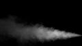 White Water Vapour on Black Background Royalty Free Stock Photo