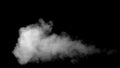 White Water Vapour on Black Background Royalty Free Stock Photo