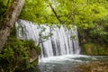 The White Waterfall French: `La Cascade Blanche` near Pont-en-Royans