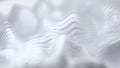 White wave abstract background 3D rendering Royalty Free Stock Photo