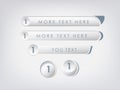 White website buttons pack Premium Vector