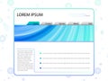 White Website Layout Template Royalty Free Stock Photo