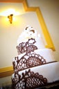 White wedding cake Royalty Free Stock Photo