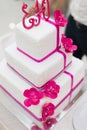 White wedding cake Royalty Free Stock Photo