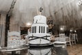 White wedding cake Royalty Free Stock Photo