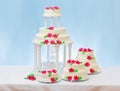 White wedding cakes Royalty Free Stock Photo