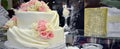 White Wedding Cakes Royalty Free Stock Photo