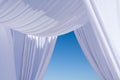 White wedding canopy Royalty Free Stock Photo