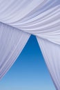 White wedding canopy canvas Royalty Free Stock Photo