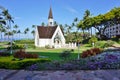 A white wedding chapel in Wailea, Maui, Hawaii