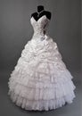 White Wedding dress on a mannequin