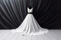 White wedding dress. Generate Ai Royalty Free Stock Photo