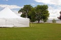 White wedding party tent Royalty Free Stock Photo