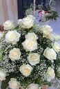 White Wedding Roses Royalty Free Stock Photo