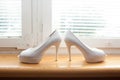 White Wedding Shoes Bride