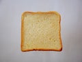 White whole wheat bread slice. Royalty Free Stock Photo