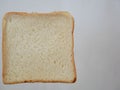 White whole wheat bread slice. Royalty Free Stock Photo
