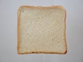 White whole wheat bread slice. Royalty Free Stock Photo
