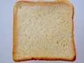 White whole wheat bread slice. Royalty Free Stock Photo