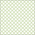 White and wild willow colored quatrefoil patern