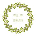 White willow floral wreath