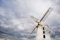 Rustic White Windmill in Ireland Royalty Free Stock Photo