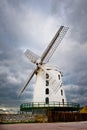 White Windmill in Ireland Royalty Free Stock Photo