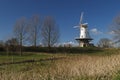 White windmill in Veere Royalty Free Stock Photo