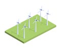 White windmills concept