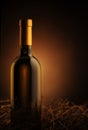 White wine bottle Royalty Free Stock Photo