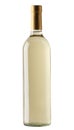 White wine bottle isolated