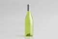White wine bottle 750ml mock up on white background Royalty Free Stock Photo
