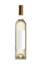 White wine bottle with no label Royalty Free Stock Photo