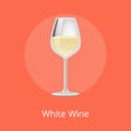 White Wine Cassical Alcohol Drink Elegant Glass Royalty Free Stock Photo