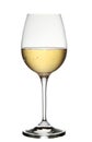 White wine in glass Royalty Free Stock Photo