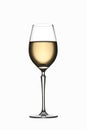 White wine glass isolated Royalty Free Stock Photo