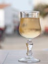 White wine glass isolated Royalty Free Stock Photo