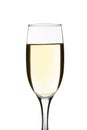 White wine glass isolated Royalty Free Stock Photo
