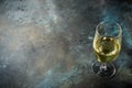 White wine glass Royalty Free Stock Photo